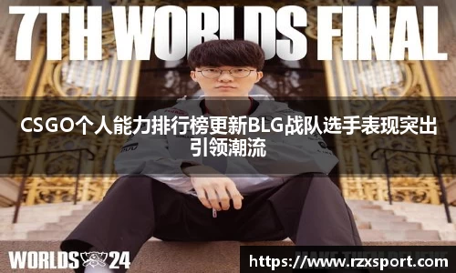 CSGO个人能力排行榜更新BLG战队选手表现突出引领潮流